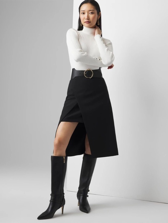White House Black Market Dresses & Skirts - WHBM Asymmetrical Pencil Skirt Size 6